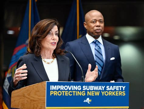 Hochul Adams Take Victory Lap Over Drop In Subway Crime Follows Surge