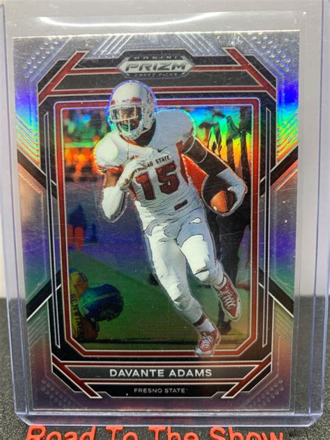 2023 Prizm Draft Pick 24 Davante Adams Las Vegas Raiders Silver