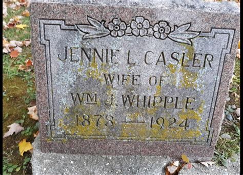 Jennie L Casler Whipple Homenaje De Find A Grave