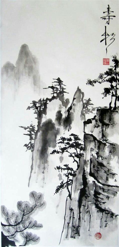 Пин от пользователя Ir Grishina на доске painting (chinese/inks/water ...
