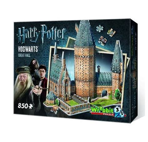 Puzzle 3d 850 Pièces Harry Potter Poudlard La Grande Salle Wrebbit