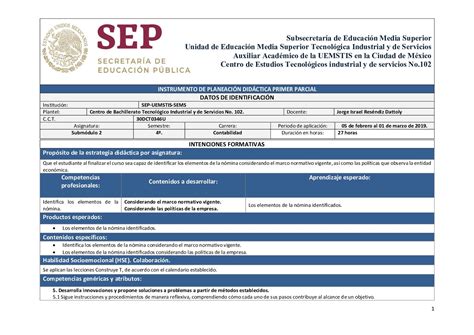 Calaméo Planeación Modulo Iii Submódulo 2 Primer Parcial