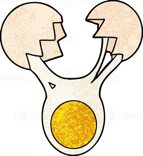 cracked egg cartoon 45133339 PNG