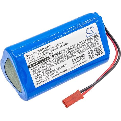 Replacement Electropan Icp F M S P S Vacuum Battery