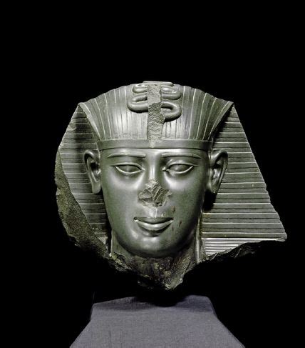 Head of a standing figure of the king Amasis Statue part (sculpture ...