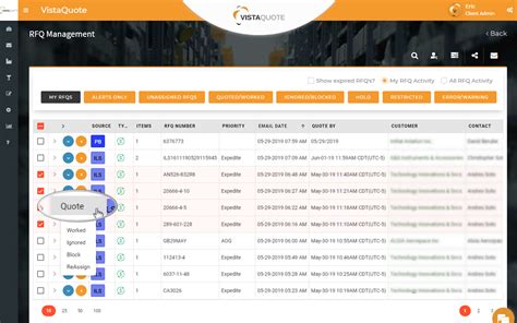 VistaQuote RFQ Quoting Software With Mobile App Ambry Hill