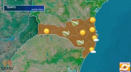 V Deo Previs O Do Tempo Para Santa Catarina Nesta Quinta Feira Dia