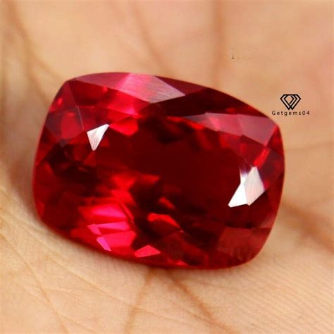 Beautiful Ct Natural Red Ruby Cushion Burma Cut Certified Loose