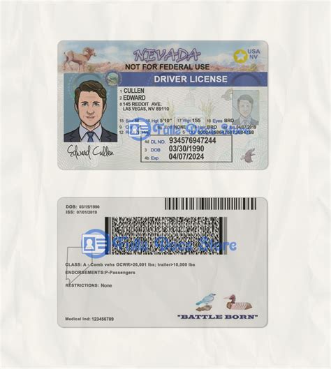 Nevada Driver License Psd Template Fullz Docs Psd Store New And Cheap