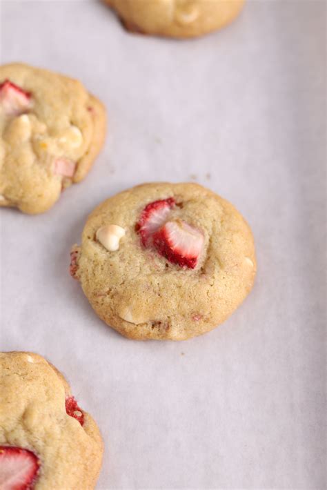 Strawberry White Chocolate Chip Cookies Parsley And Icing