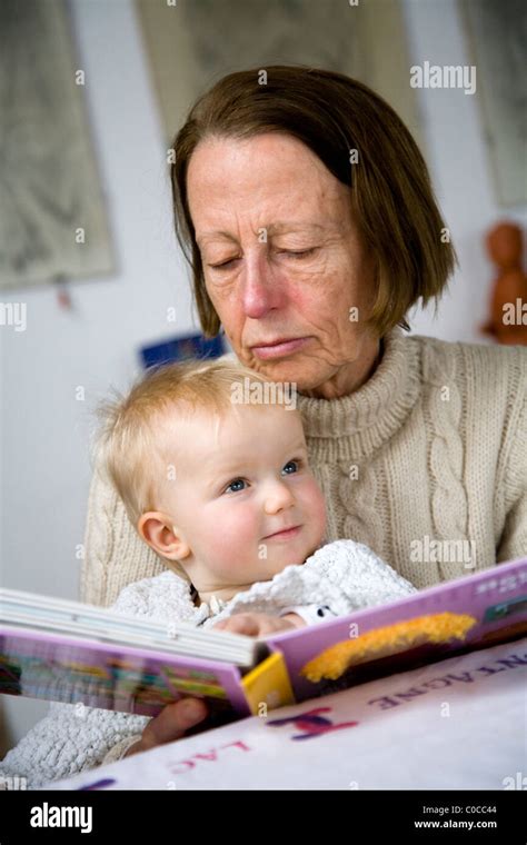 Grandmother Grand Mother Granny Grandma Reading Reads A Book