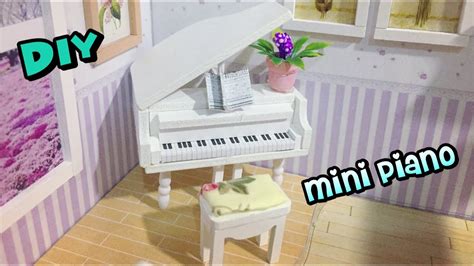 DIY Miniature Piano For Doll DIY Dollhouse YouTube