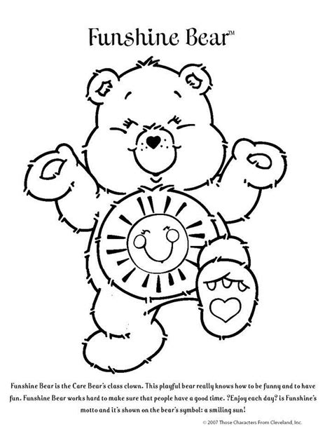 Funshine Bear Coloring Pages