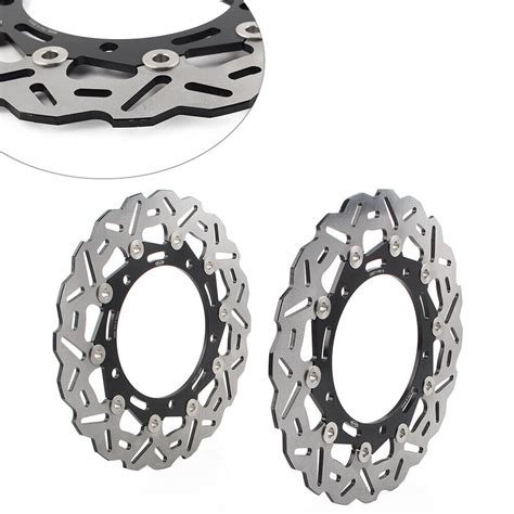 Pair Front Brake Discs Rotors For Kawasaki Ninja 650 Abs Z650 Z900 Rs