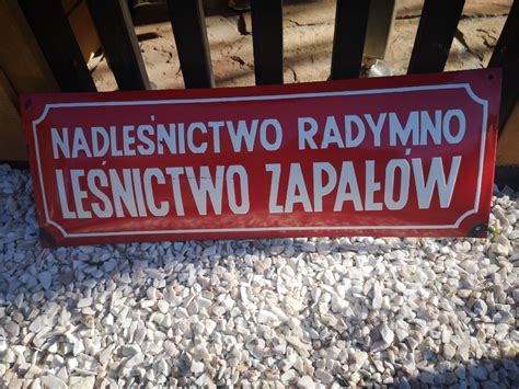 Tablica emaliowana szyld emaliowany Rybnik Ogłoszenie na Allegro