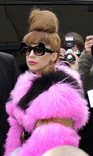 Lady Gaga Wears A Bizarre Pink Furry Outfit Fashion News Reveal