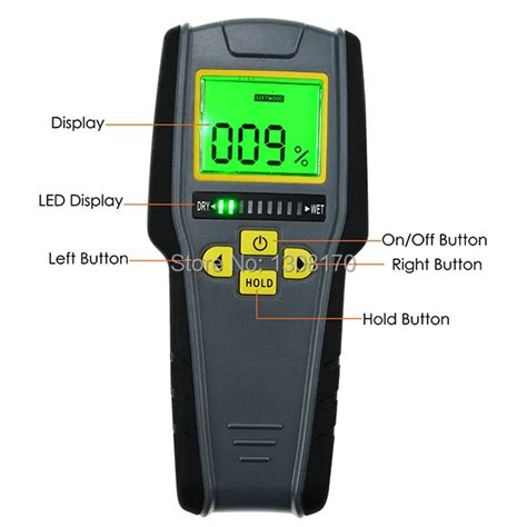 Wholesale Digital Pinless Parkside Wood Moisture Meter With Tricolor