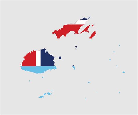 Map and flag of Fiji 6688683 Vector Art at Vecteezy