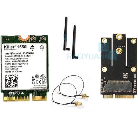 Killer 1550i AC Dual Band 1 73Gbps Wireless 9560NGW NGFF Key E Wifi