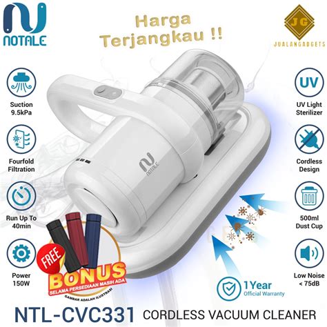 Jual Notale Cordless Vacuum Cleaner Uv Anti Dust Mite Hepa Vacum Tungau