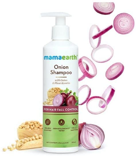 Mama Earth Red Onion Black Seed Oil Hair Shampoo 250ml Natural Baby