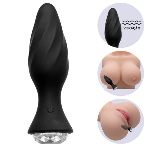 Plug Anal Vibrador Controle Remoto Sexy Import