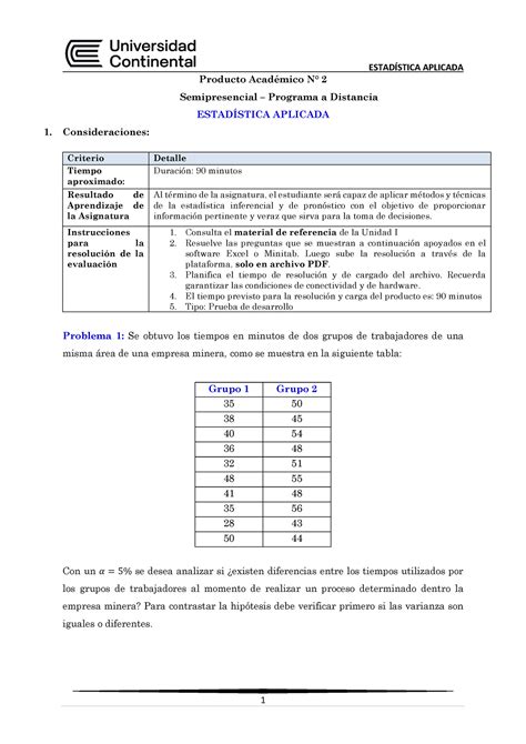 Producto Académico 2 2022 20 ESTADÍSTICA APLICADA 1 Producto