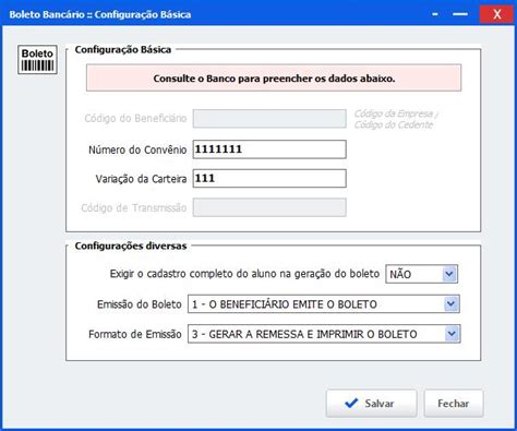 Ajuda Configurando Boleto Banc Rio Sistema Sca Desktop