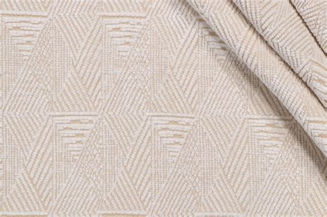 Yards Hamilton Tibbs Woven Chenille Upholstery Fabric In Ivory