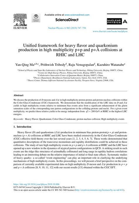 PDF Unified Framework For Heavy Flavor And Quarkonium Production In