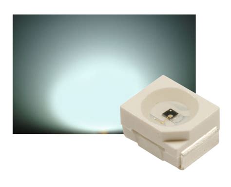 50 SMD LED Plcc2 Plcc-2 3528 WEISS 7000°k 9 - 10 LM (3000 Mcd ...