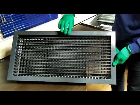 Двухрядная регулируемая вентрешетка AIRO-R2 с КРВ - YouTube