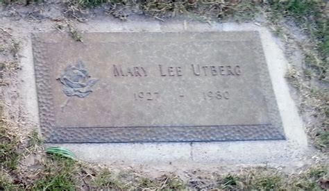 Mary Lee Eckhart Utberg M Morial Find A Grave