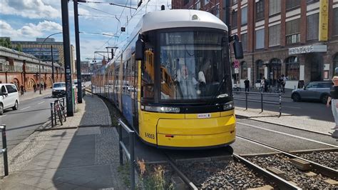 Tram Berlin Mitfahrt In Der M10 Von S U Warschauer Str Bis Kniprodestr