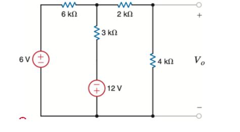 Solved Find Vo Using Source Transformation Chegg