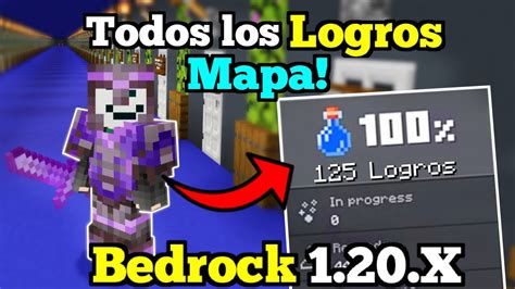 Consigue TODOS Los LOGROS De Minecraft PE 1 20 X Mapa Para