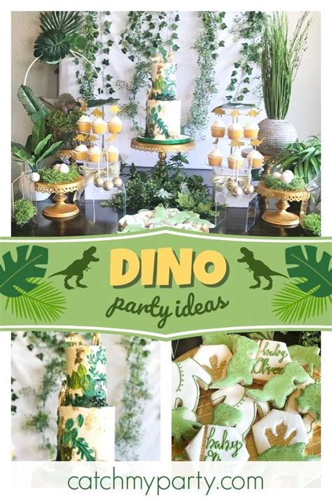 Dinosaurs Baby Shower Olivers About To Hatch Catch My Party