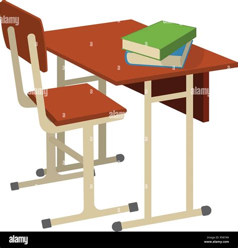 School Table And Chair Clipart