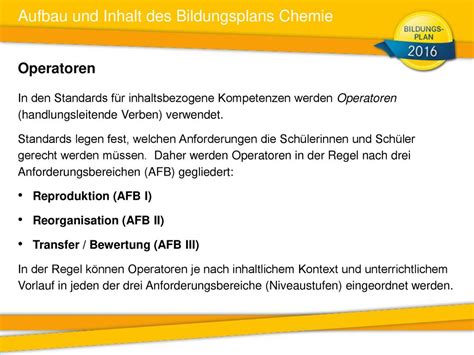 Bildungsplanreform Badenw Rttemberg Chemie Sekundarstufe I Ppt