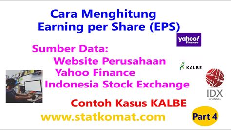 Menghitung Earnings Per Share Eps Part 4 Youtube