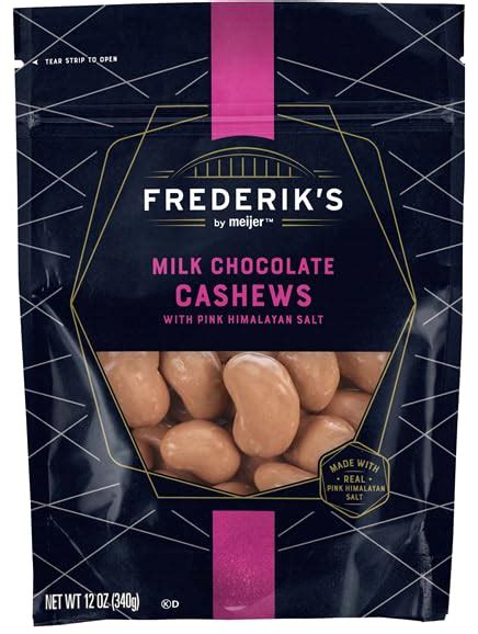 Milk Chocolate Cashews With Pink Himalayan Salt 12 Oz