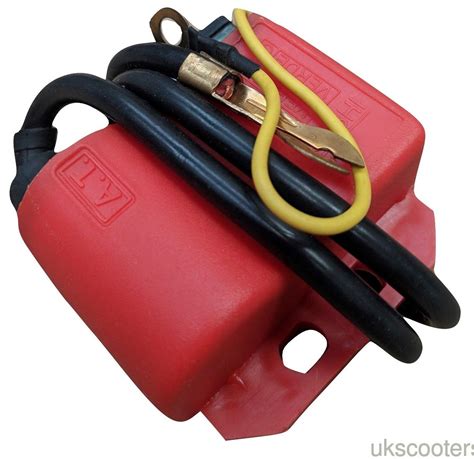 Ukscooters LAMBRETTA VESPA 12V CDI UNIT RED ELECTRONIC COIL Colour May