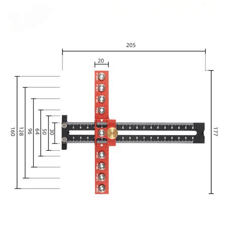 CMT-SHOP - Кондуктор для установки мебельных ручек DGA-009 Woodwork