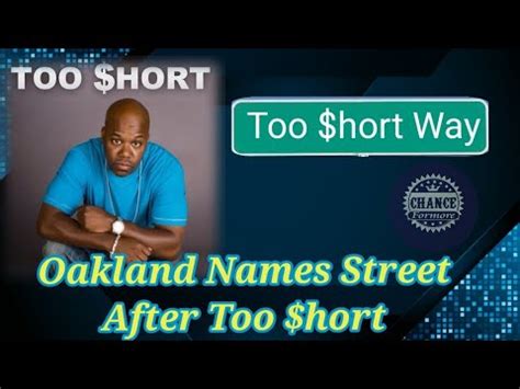 Too Short Get Street Named After Him In Oakland Too Short Way