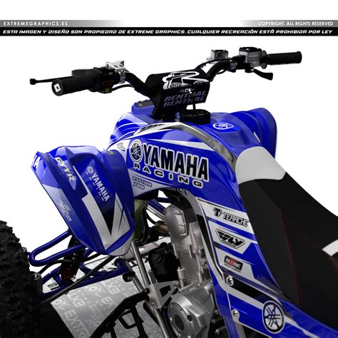 Adhesivos Quad Yamaha Raptor 700 Clean Azul Extremegraphics Es