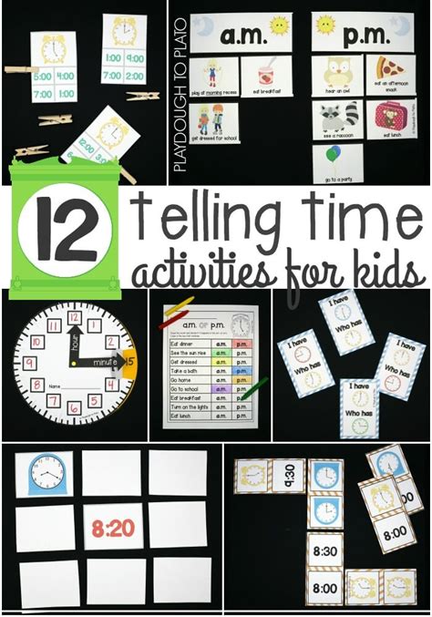 Telling Time Activity Pack - Playdough To Plato