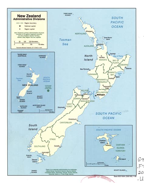 Large Map Of New Zealand