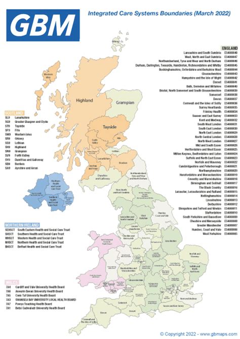 NHS Boundary Maps Most Common Vector Editable NHS Boundaries