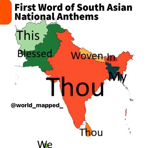 First Word Of South Asian National Anthems R Mapporn