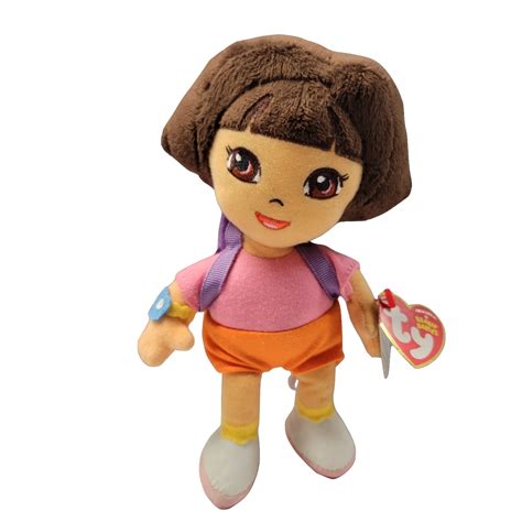 Dora The Explorer Ty Beanie Baby Plush Doll Left Behind Llc